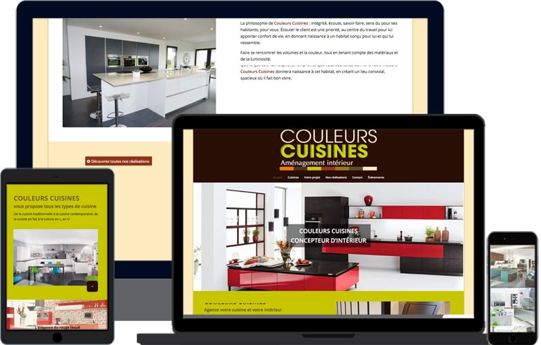 Création d'un site de cuisiniste