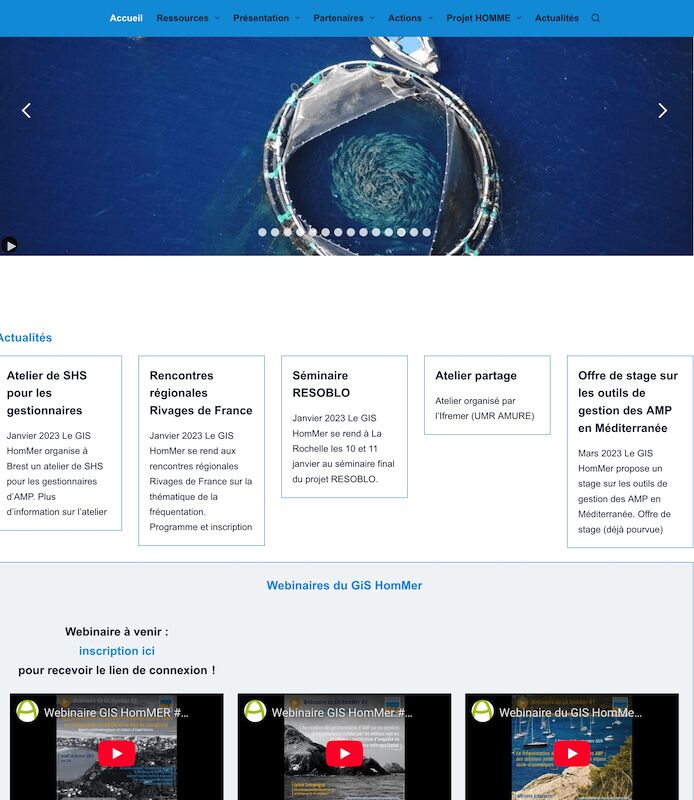 Refonte du site du GIS HomMer